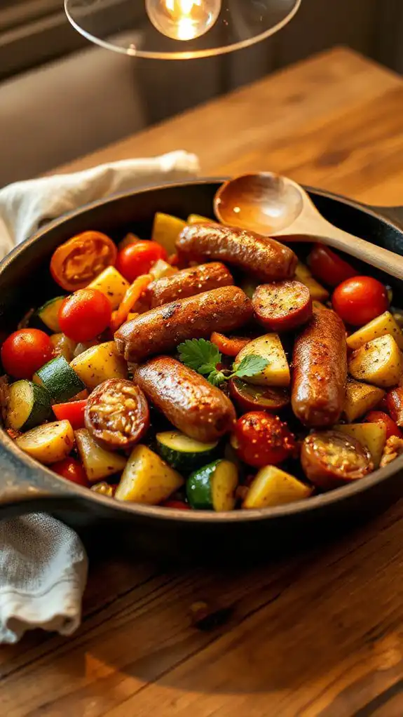 sausage and vegetable dish