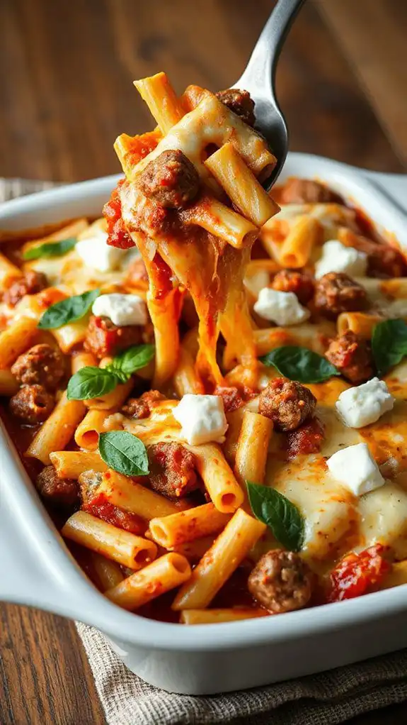 sausage baked ziti recipe sausage baked ziti recipe