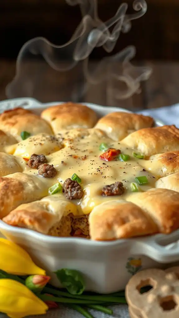 sausage biscuit breakfast casserole sausage biscuit breakfast casserole