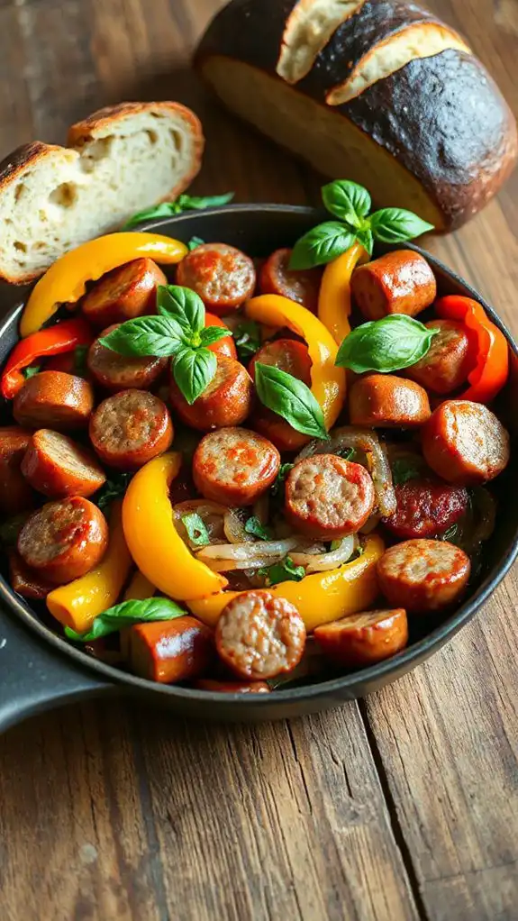 sausage peppers one pan meal sausage peppers one pan meal