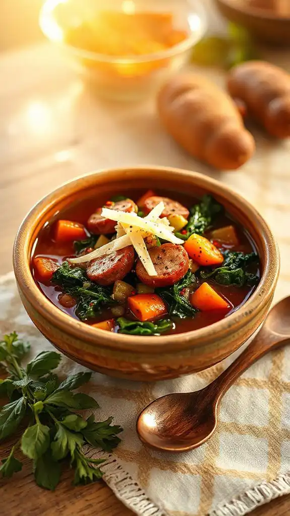 sausage soup with kale sausage soup with kale