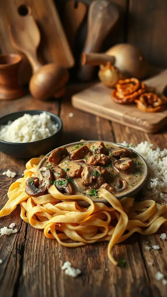 saut ed beef in sauce