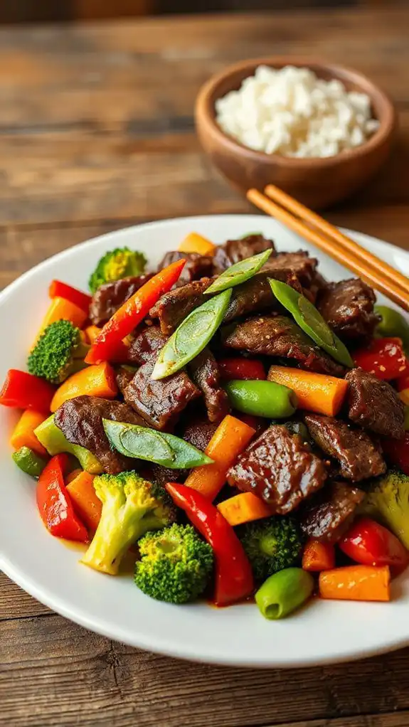 saut ed beef with vegetables saut ed beef with vegetables