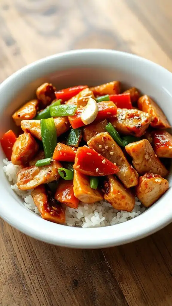 saut ed chicken and vegetables