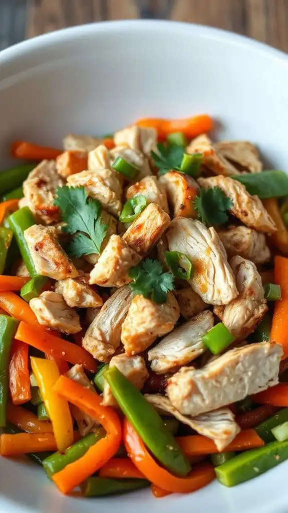 saut ed chicken with vegetables