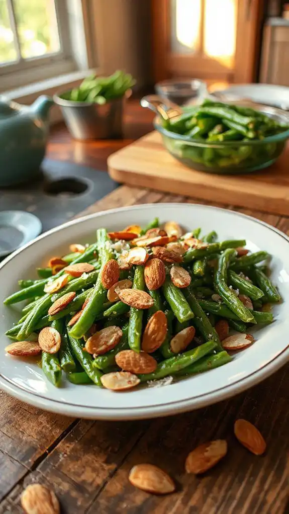 saut ed green beans with almonds saut ed green beans with almonds