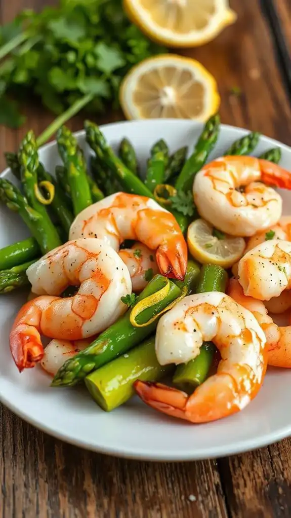 saut ed shrimp with asparagus saut ed shrimp with asparagus