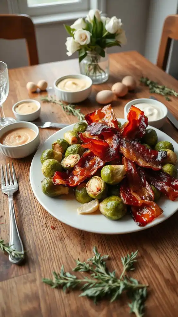 saut ed sprouts with bacon
