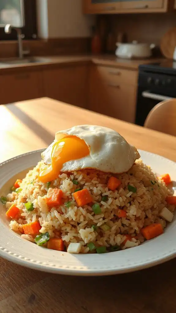 savor delicious egg fried rice