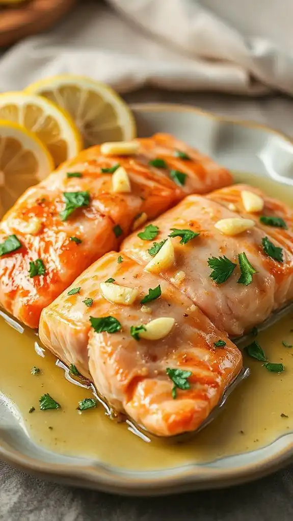 savor garlic butter salmon