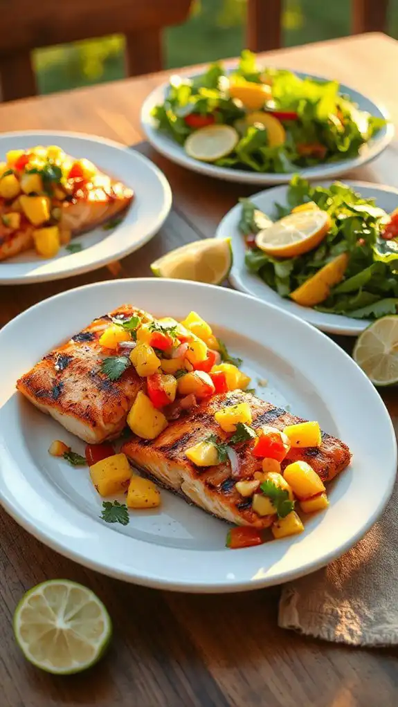 savor spicy salmon salsa