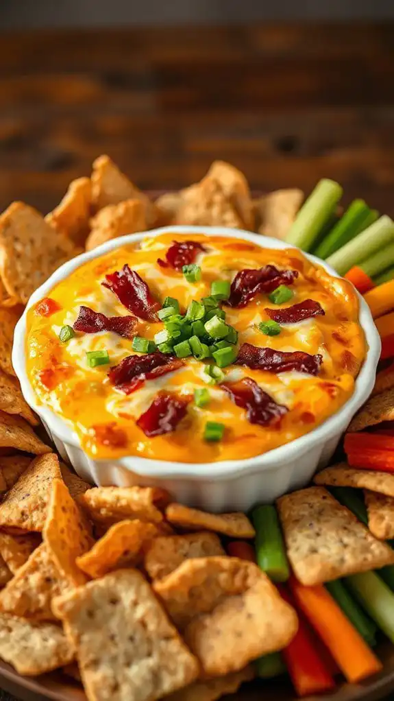 savory bacon cheese dip