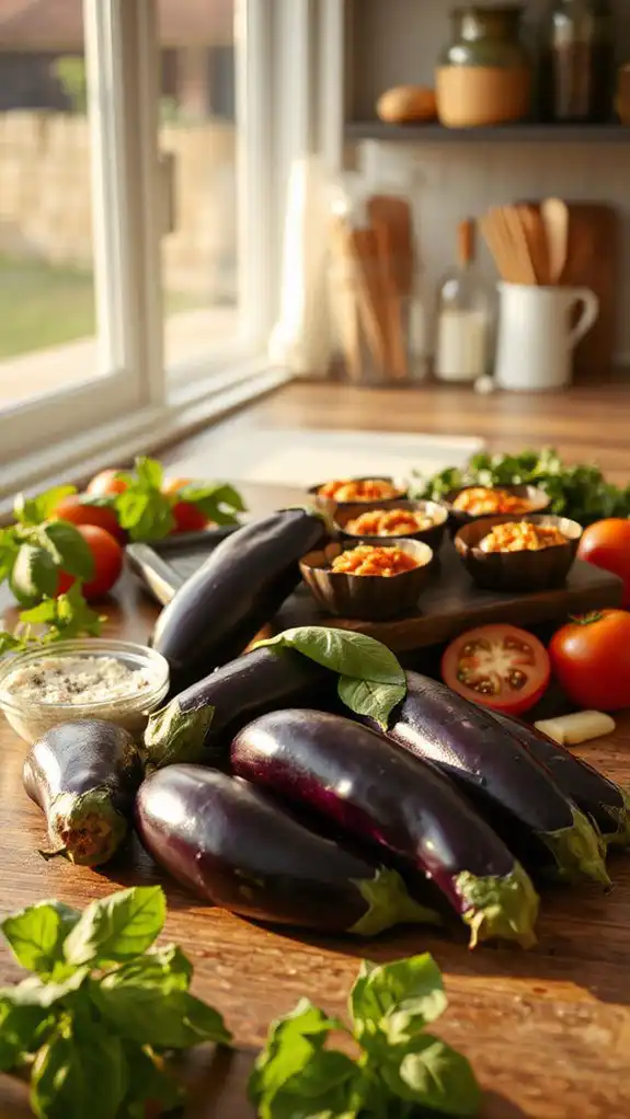 savory baked eggplant bites savory baked eggplant bites
