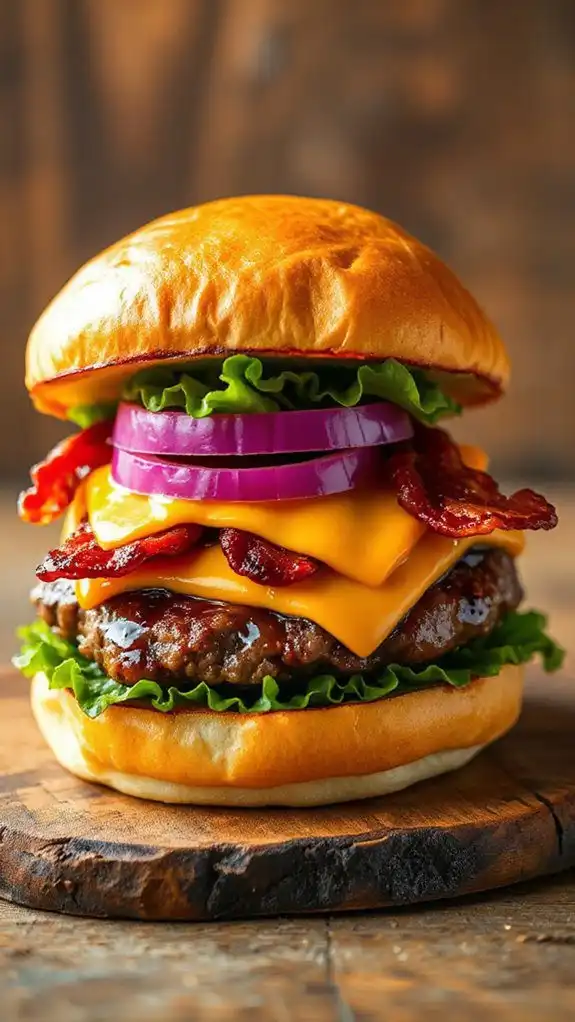 savory bbq bacon burger