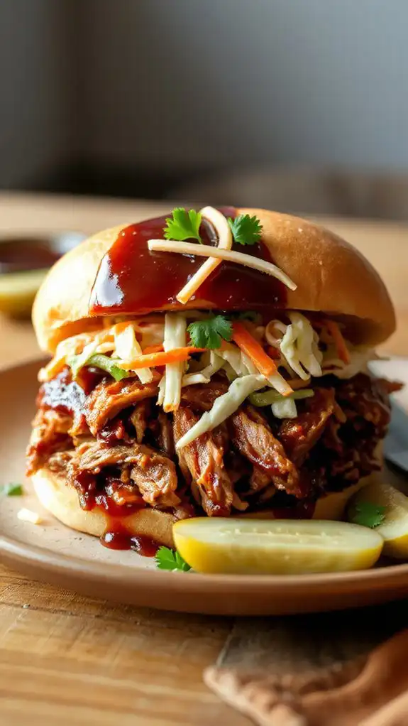 savory bbq pork sandwiches
