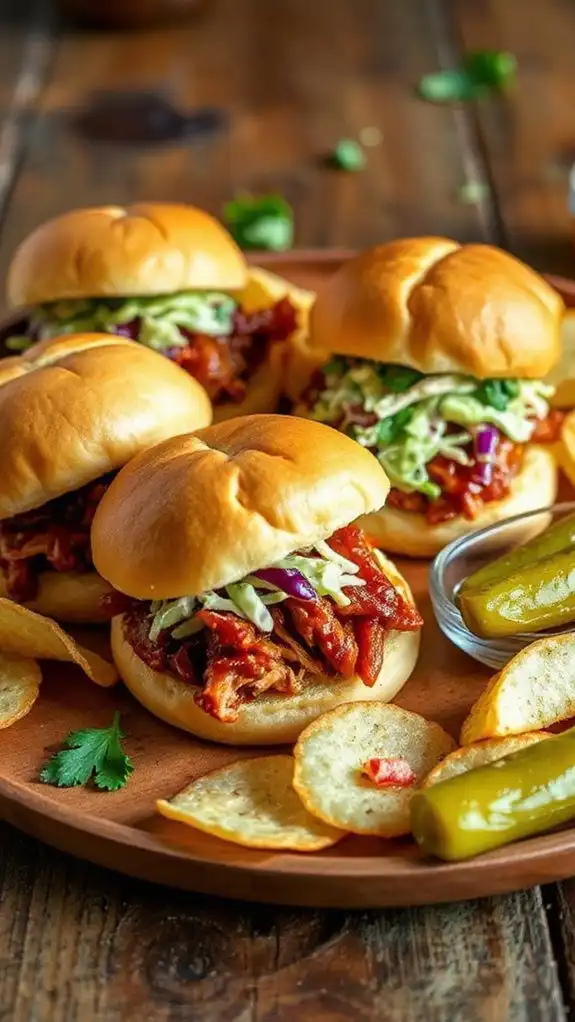 savory bbq pork sandwiches