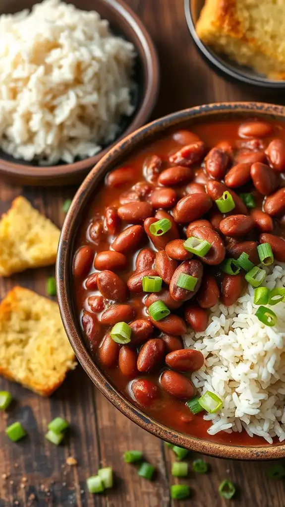 savory bean and rice