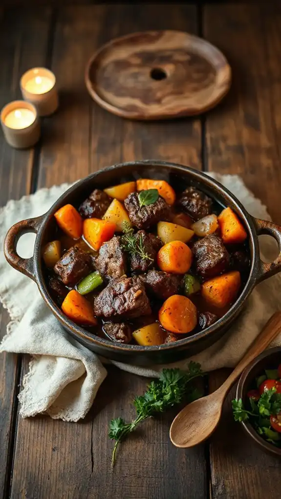 savory beef and veggies