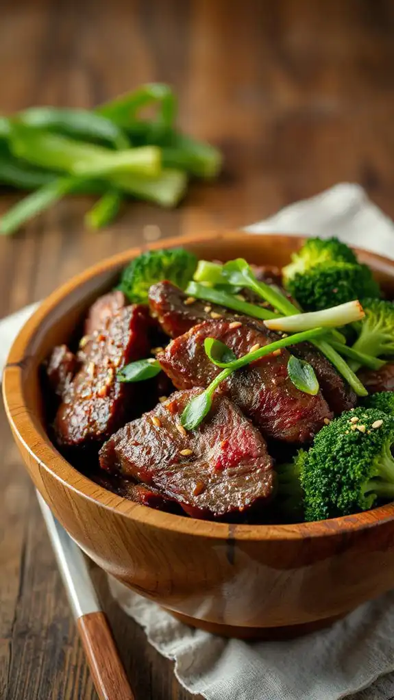 savory beef broccoli dish