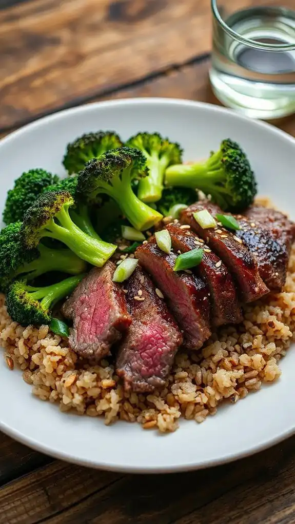 savory beef broccoli rice