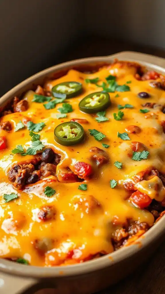 savory beef enchilada layers