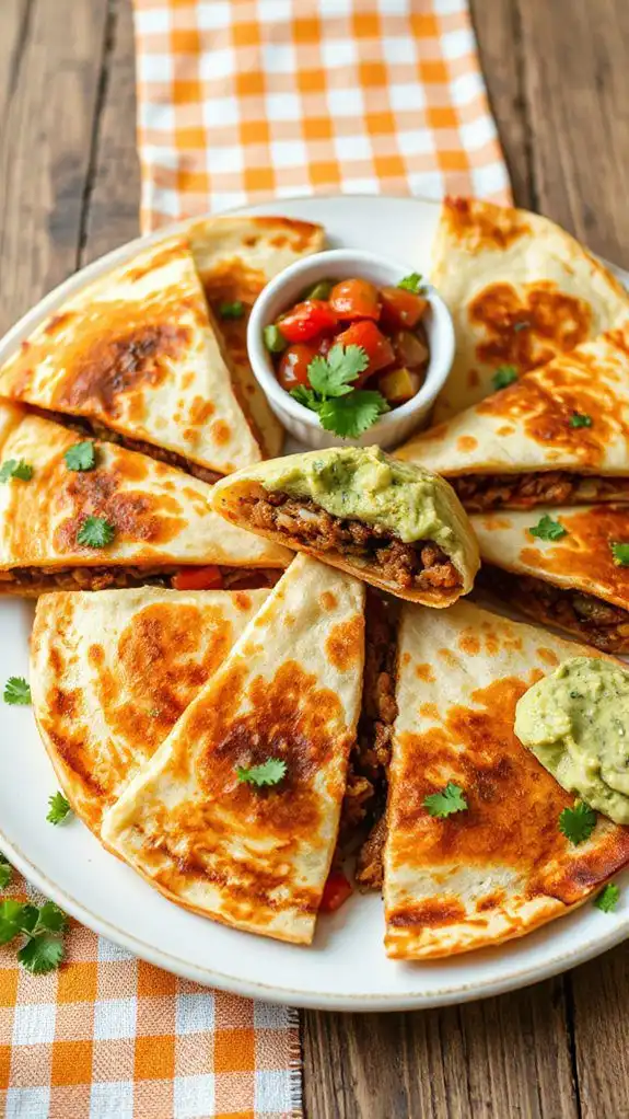 savory beef filled tortillas