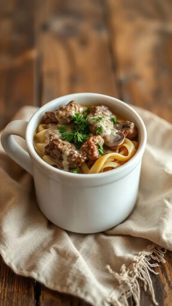 savory beef in sauce