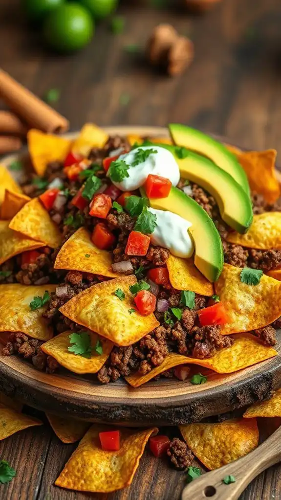 savory beef nacho dish