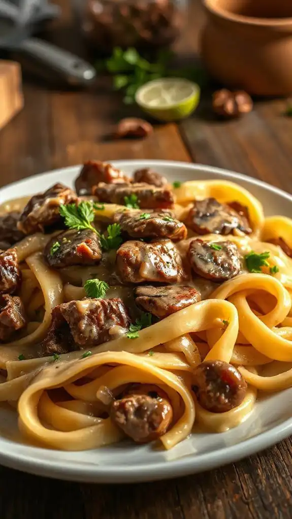 savory beef noodle dish