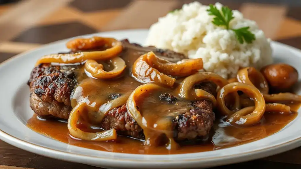 savory beef with gravy