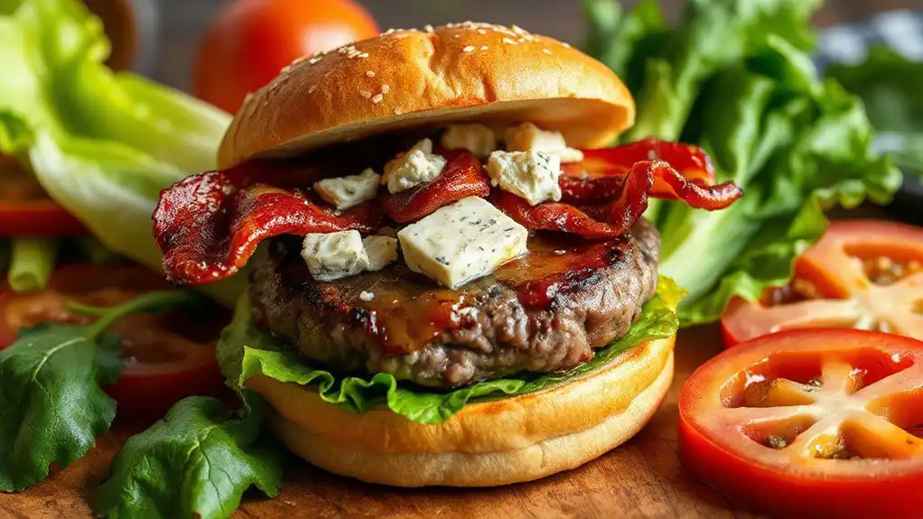 savory blue cheese bacon
