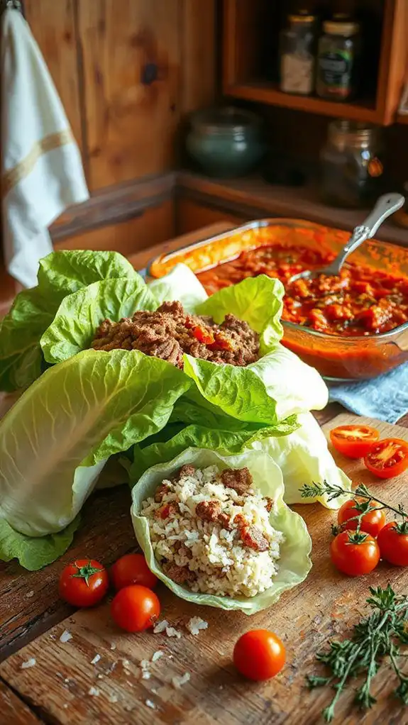 savory cabbage filled rolls