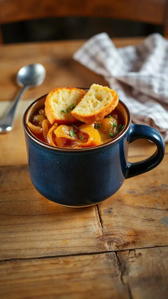 savory caramelized onion broth