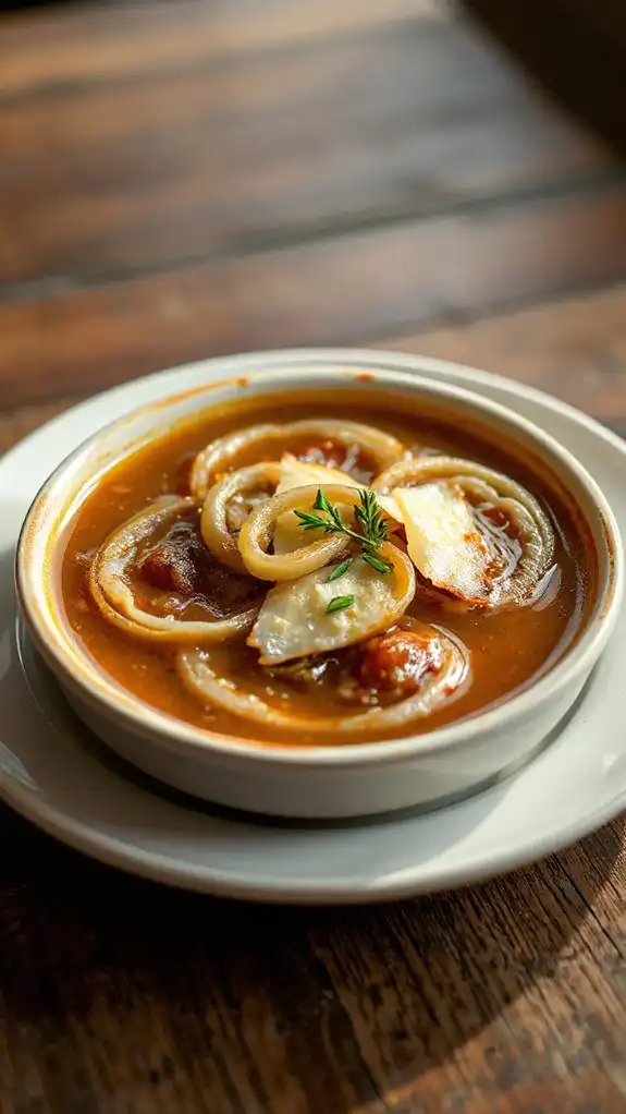 savory caramelized onion broth