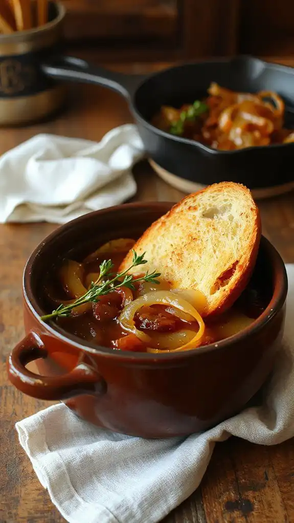savory caramelized onion broth