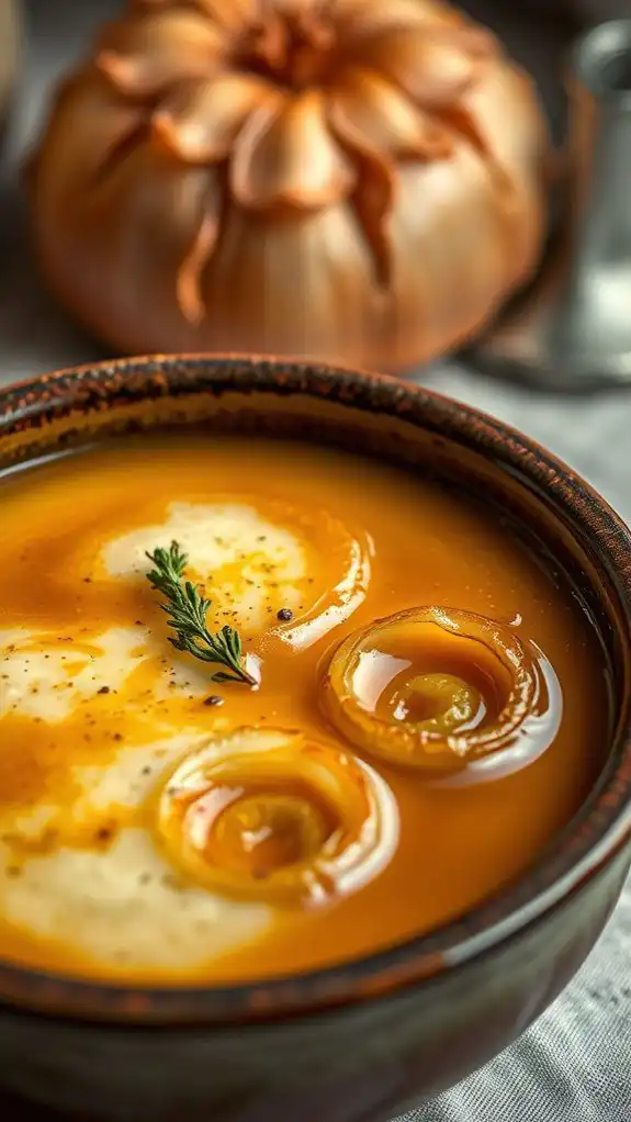 savory caramelized onion soup