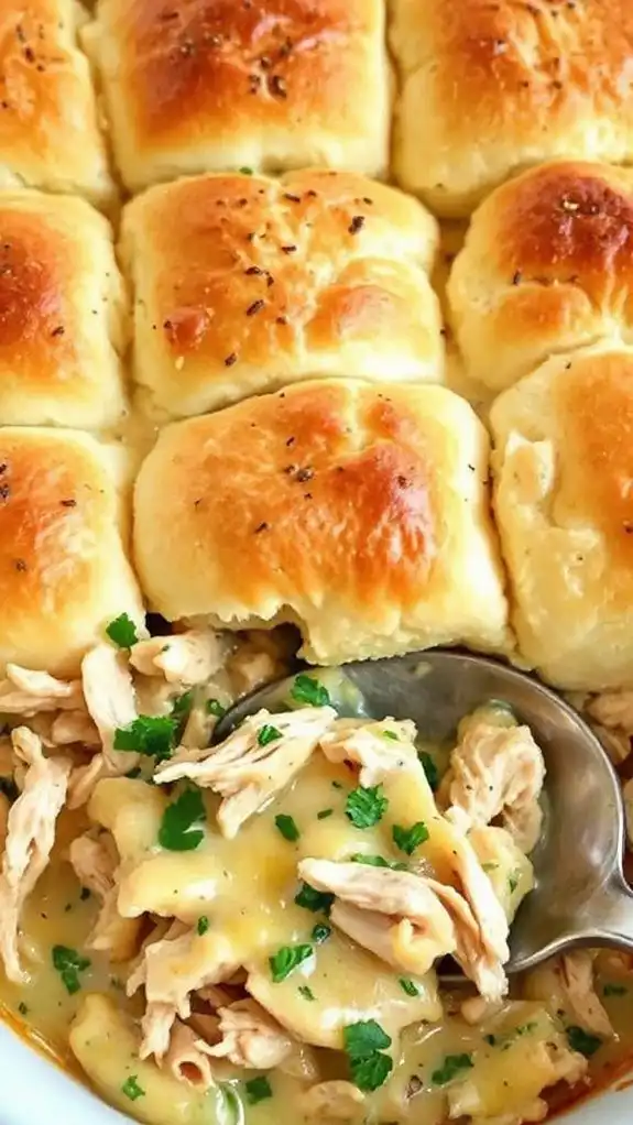 savory chicken biscuit dish