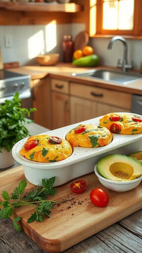 savory chicken breakfast muffins