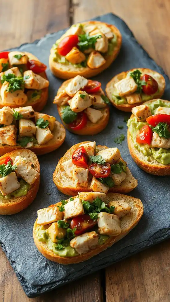 savory chicken bruschetta delight