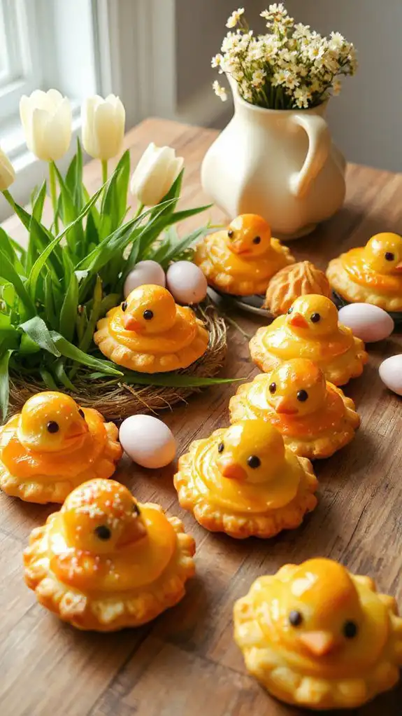 savory chicken filled pastries