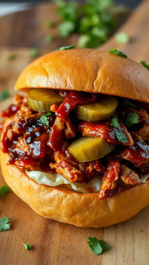 savory chicken on bread savory chicken on bread