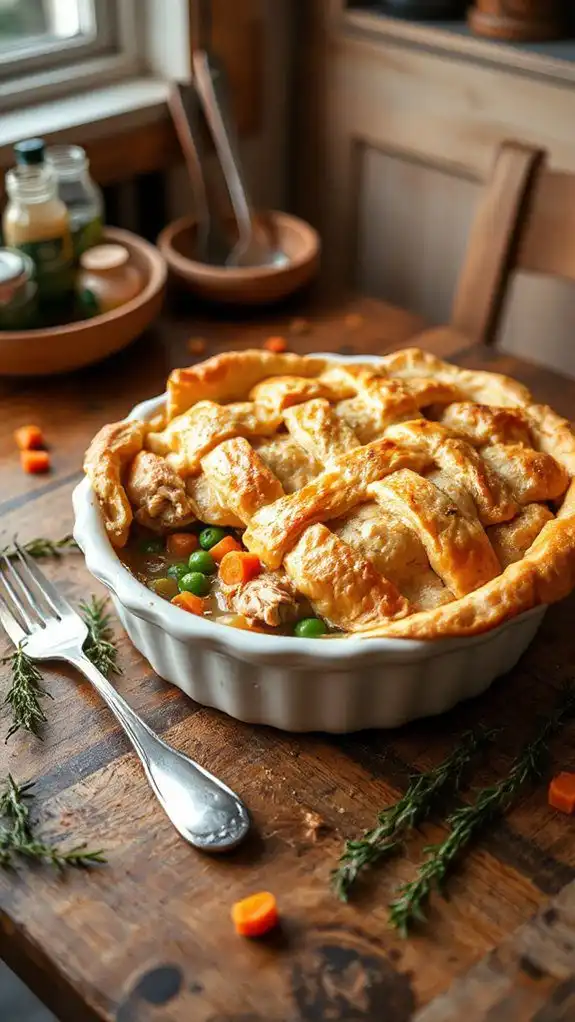 savory chicken pie casserole
