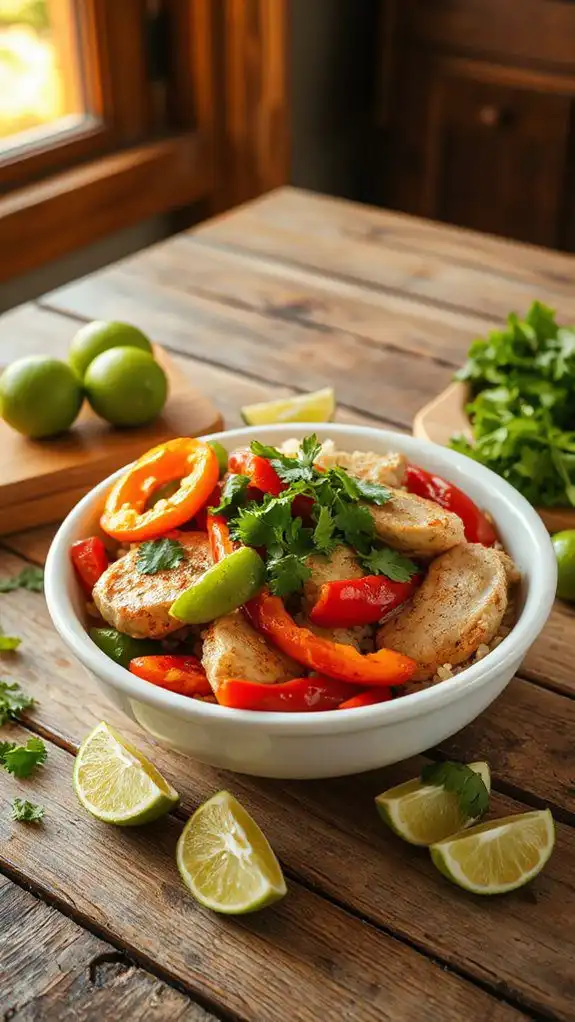 savory chicken rice bowl