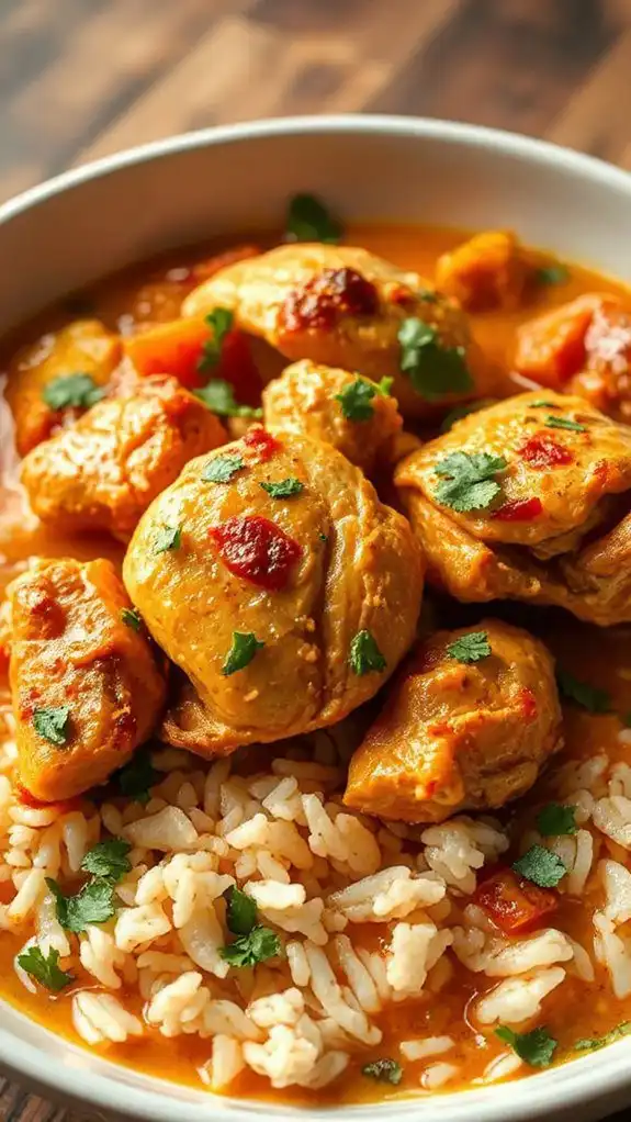 savory chicken with rice