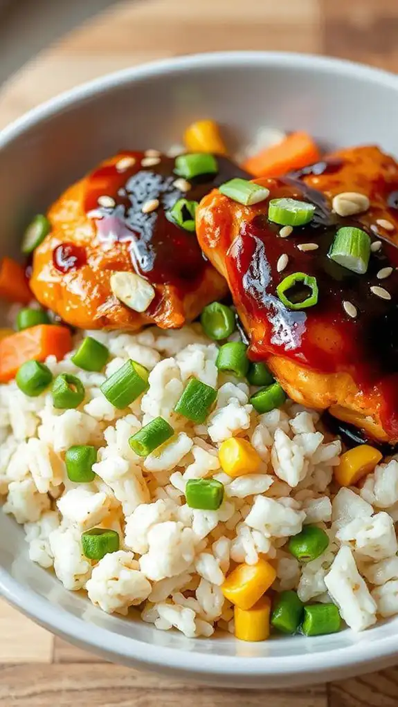 savory chicken with rice