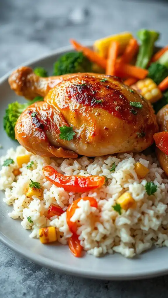 savory chicken with rice