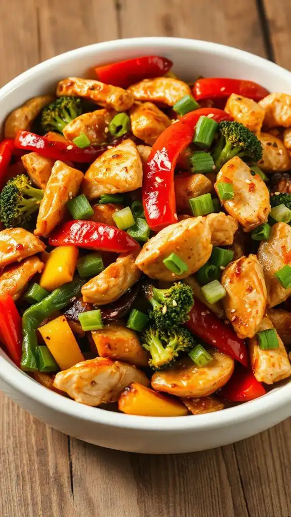 savory chicken with vegetables