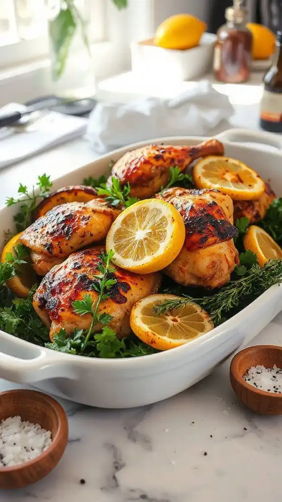 savory citrus infused chicken thighs