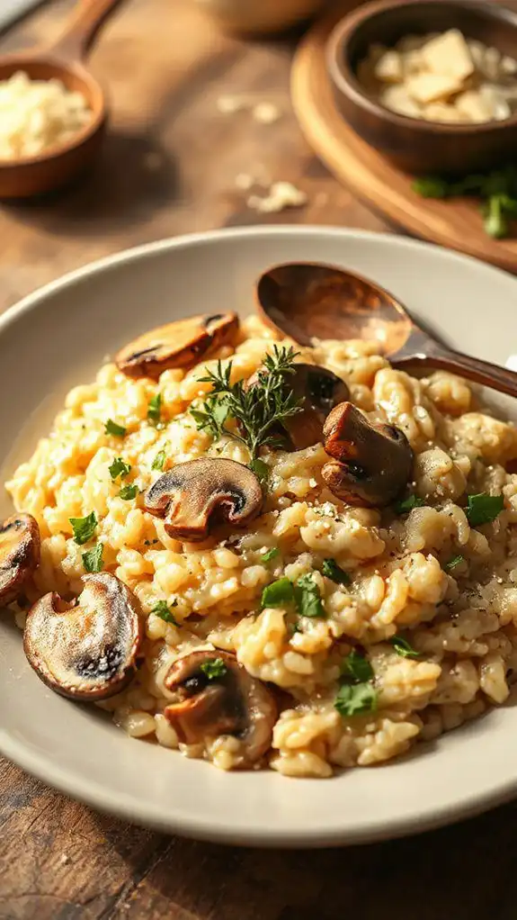 savory creamy mushroom dish