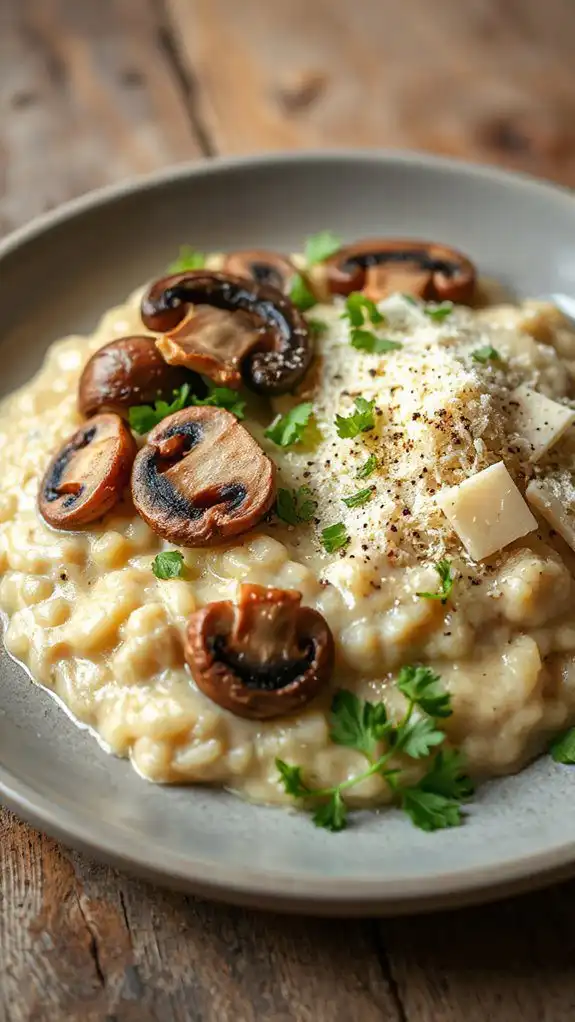 savory creamy mushroom dish